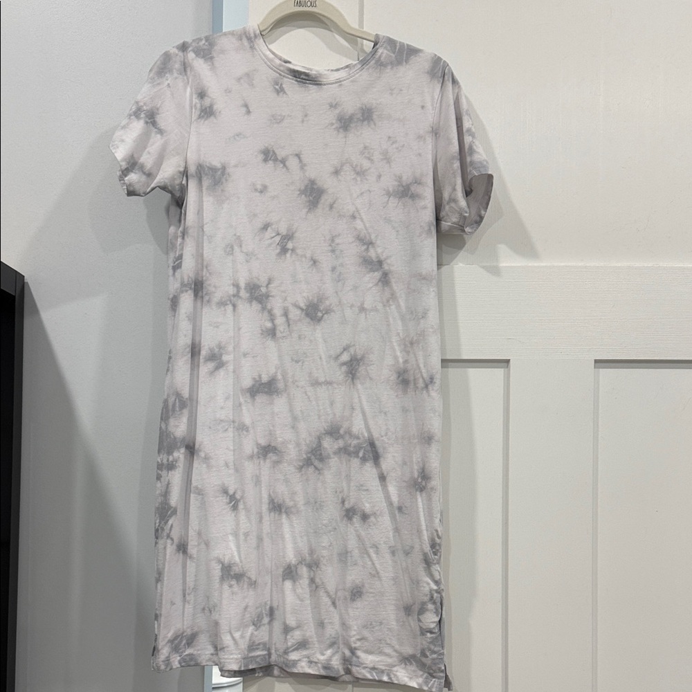 Marc New York Gray Tie-Dye Dress